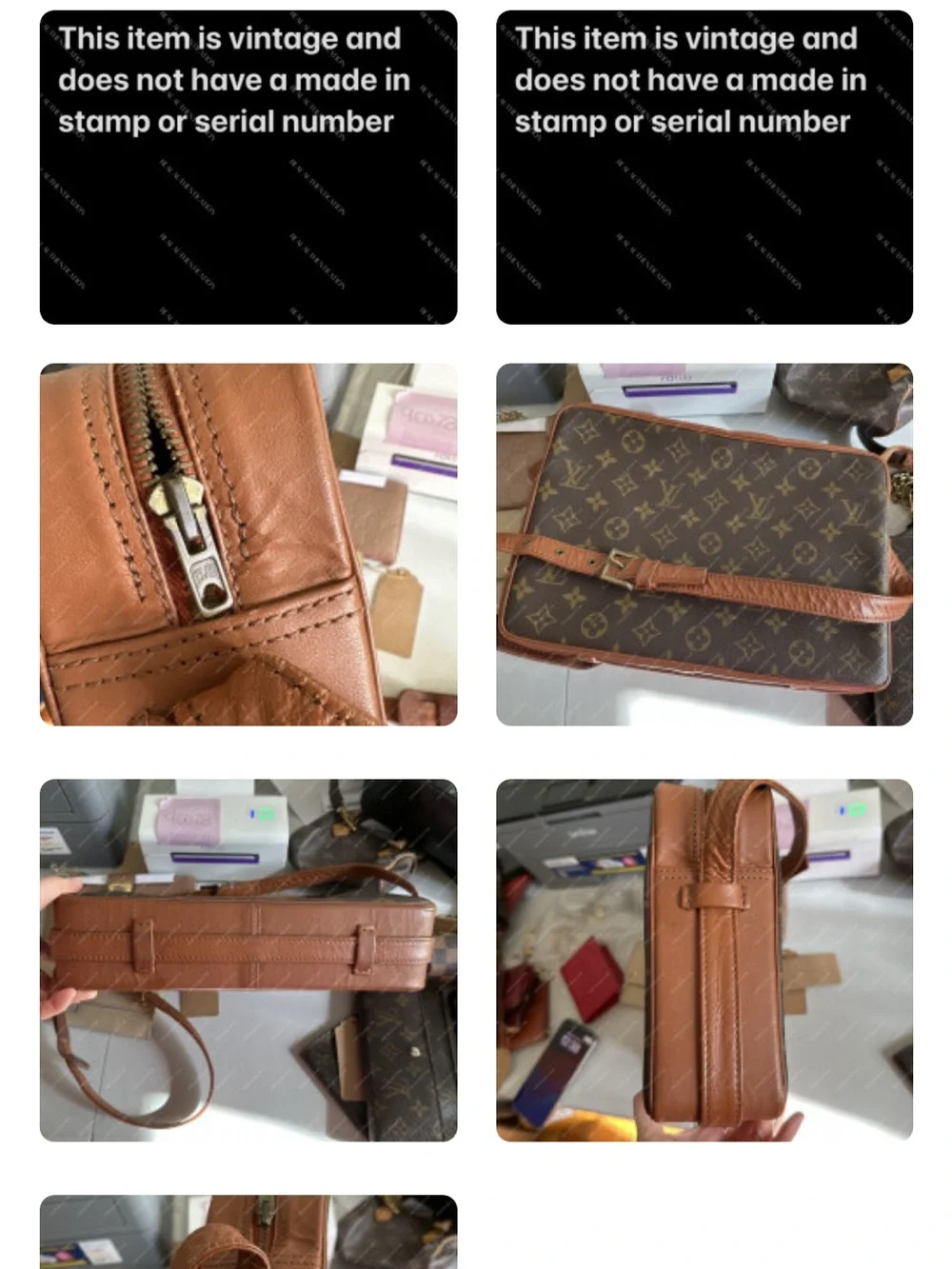 Louis Vuitton vintage Sac Bandouliere crossbody with classic monogram canvas.